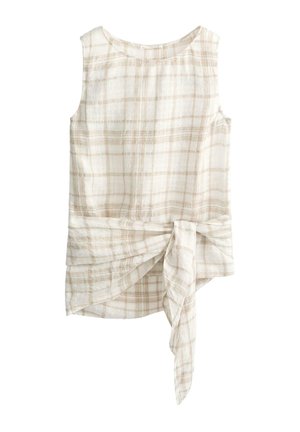 OYSHO, SLEEVELESS TOP SCARF - Blůza - brown