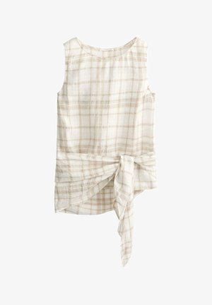 OYSHO, SLEEVELESS TOP SCARF - Blůza - brown