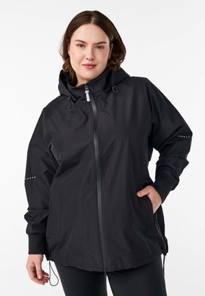 RAIN WITH REFLECTIVE DETAILS - Vodoodporna jakna - black reflex dot