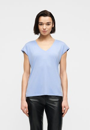 VMFILLI V NECK TEE - Βασικό μπλουζάκι - brunnera blue