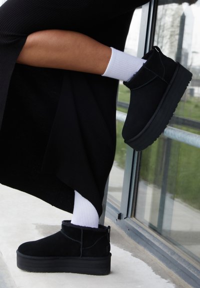 CLASSIC ULTRA MINI PLATFORM - Boots à talons - nero