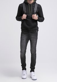 YOURTURN Felpa con cappuccio - black