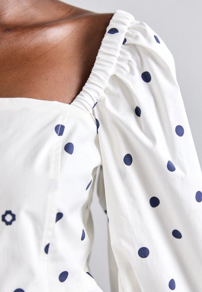 Maje LANINA - Bluse - marine/blanc