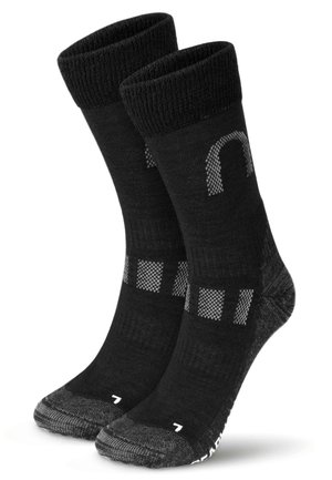 MID CUT MERINO HIKERS 2 PACK - Socken - schwarz