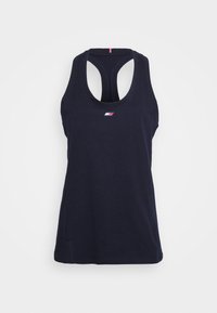 Námořnický tílko s kulatým výstřihem a designem na zadní straně. Na hrudi je malé logo. Vyrobeno z měkké, prodyšné tkaniny.