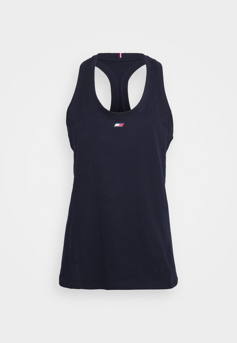 Námořnický tílko s kulatým výstřihem a designem na zadní straně. Na hrudi je malé logo. Vyrobeno z měkké, prodyšné tkaniny.