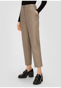 s.Oliver BLACK LABEL Tygbyxor - light brown