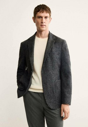 Chaqueta de traje - mottled dark grey