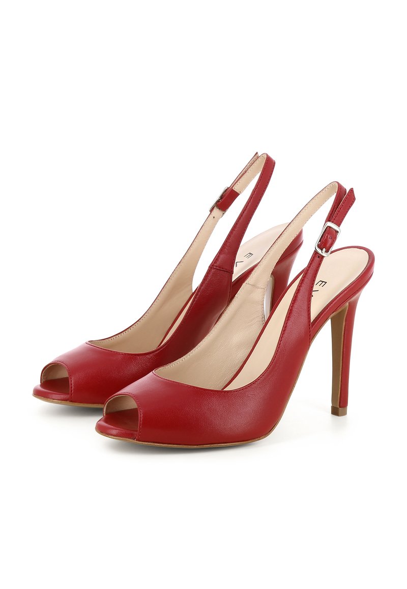 Pleaser High Heel Sandalette Rot Plateau Sandaletten Rote Plateau