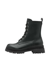 Tamaris Kotníkové boty na platformě - black leather