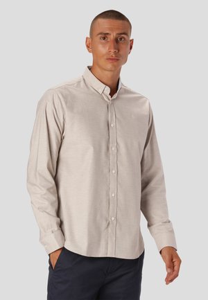 Clean Cut Copenhagen OXFORD STRETCH PLAIN - Camicia - sand melange