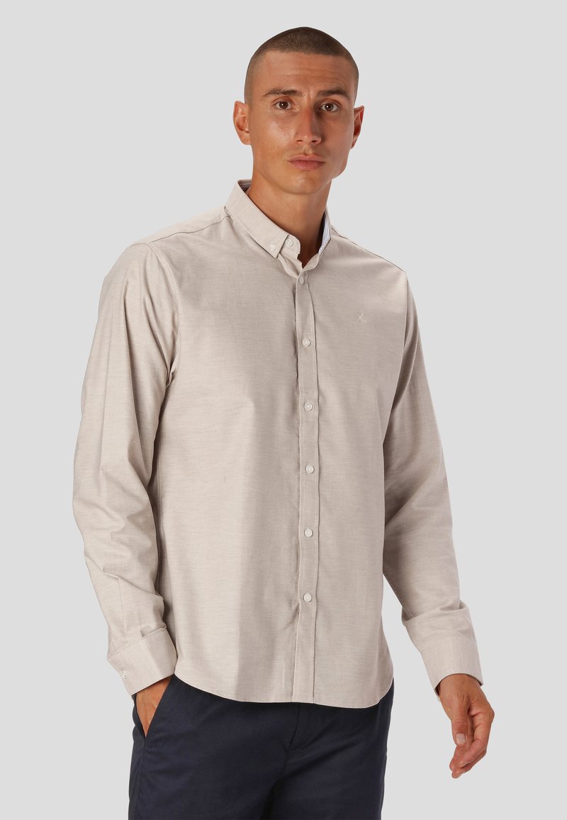 Clean Cut Copenhagen OXFORD STRETCH PLAIN - Hemd - sand melange