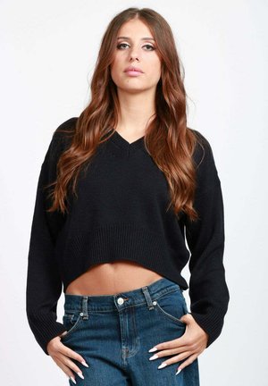V NECK - Maglione - blue
