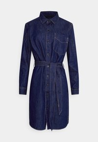 BELTED DENIM SHIRTDRESS - Vestido de ganga - pure rinse wash