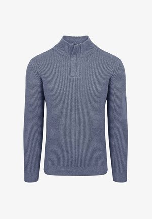 Suitable MOU HALF ZIP - Trui - blauw donkerblauw