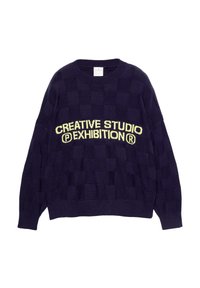 CONTRAST TEXT - Vesta - blue denim