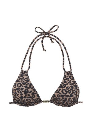 Vivance, VIVANCE TRIANGEL-BIKINI-TOP - Bikini-Top - schwarz nougat bedruckt