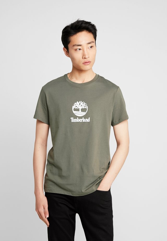 STACK LOGO TEE - Print T-shirt - grape leaf