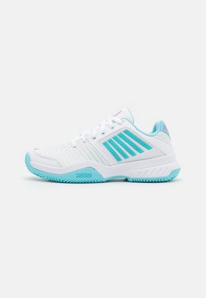 COURT EXPRESS HB - Clay court tennis shoes - white/blue/sheer lilac