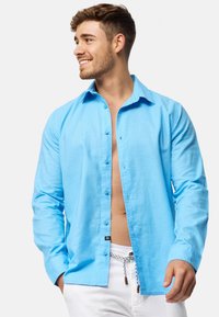 INDICODE JEANS LANGARM INSVILLE - Overhemd - alaska blue