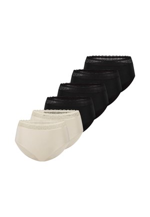 6 PACK - Trusser - schwarz/creme