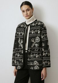 WITH EMBROIDERY - Giacca leggera - black