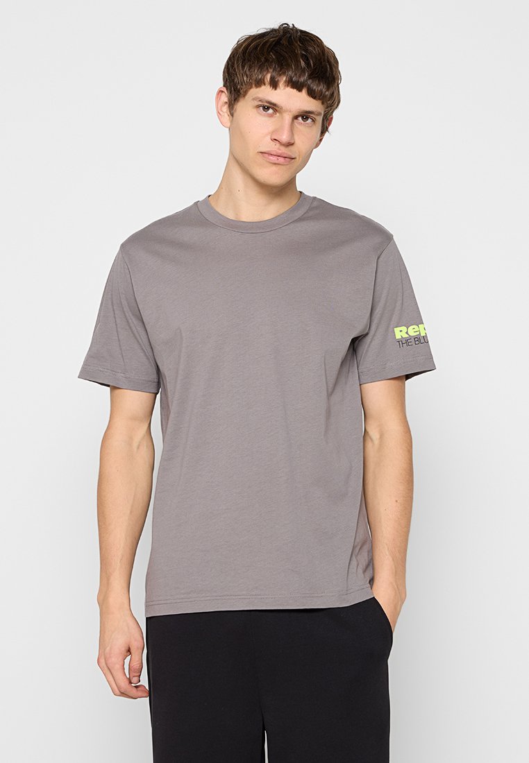 Replay T-shirt print grijs
