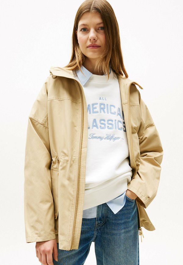 WATER REPELLENT HOODED  - Parka - country ivory