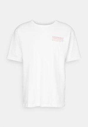 LESS UPSETTI - T-Shirt basic - white