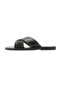 STUDDED - Platt slip-in - black