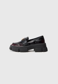 TALSY - Sapatos sem atacadores - black/burgundy