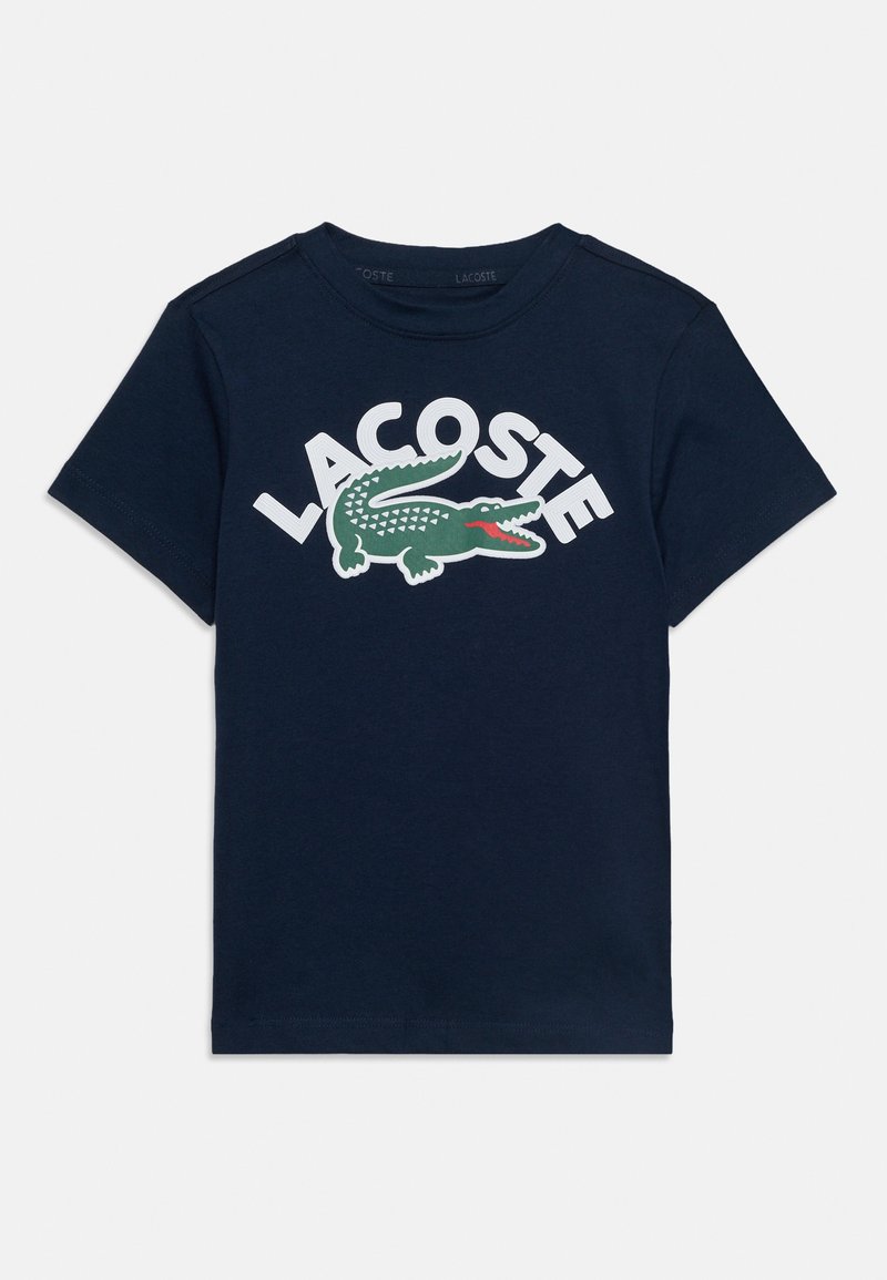 Lacoste T-shirt print donkerblauw