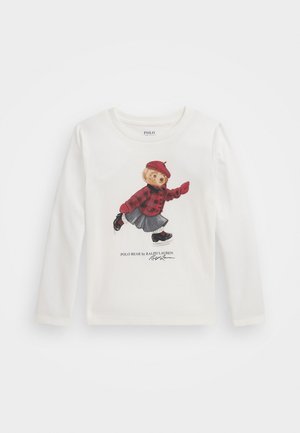POLO BEAR COTTON LONG SLEEVE TEE - Maglietta a manica lunga - trophy cream