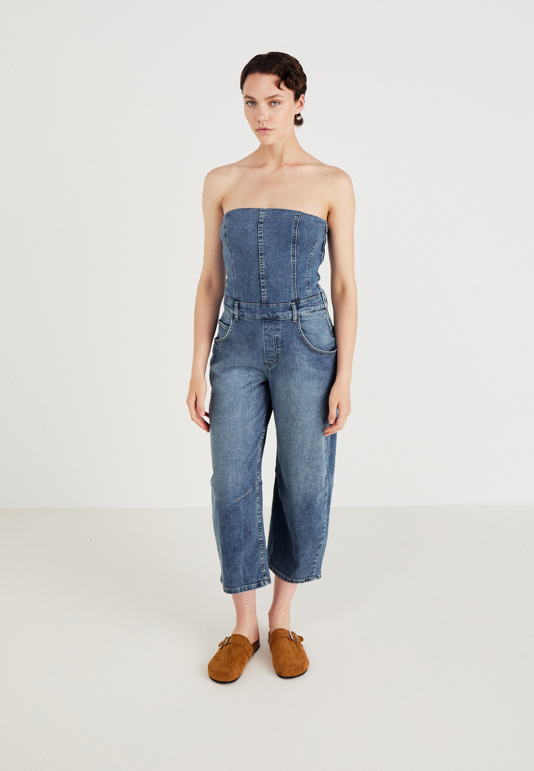 Free People JE SUIS PRET BARREL - Jumpsuit - blue - Zalando.ie