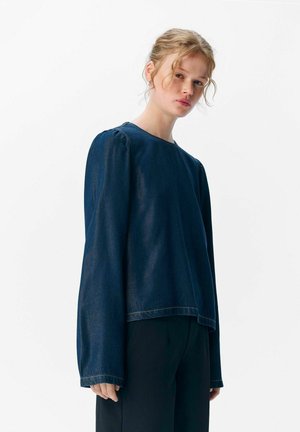 Blouse - dark blue denim
