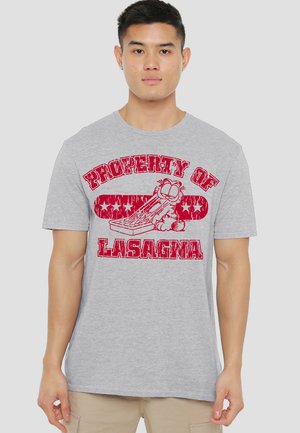 GARFIELD PROPERTY OF LASAGNA - T-Shirt print - mottled light grey