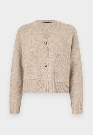 Vero Moda VMINGRID V-NECK - Cardigan - beige