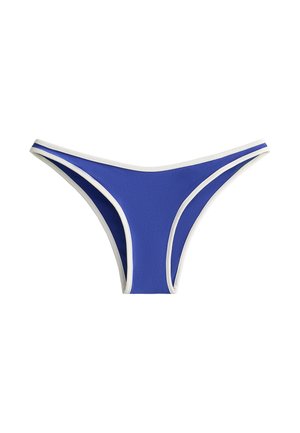 OYSHO U-CUT MEDIUM-COVERAGE WITH TRIM - Spodní díl bikin - blue
