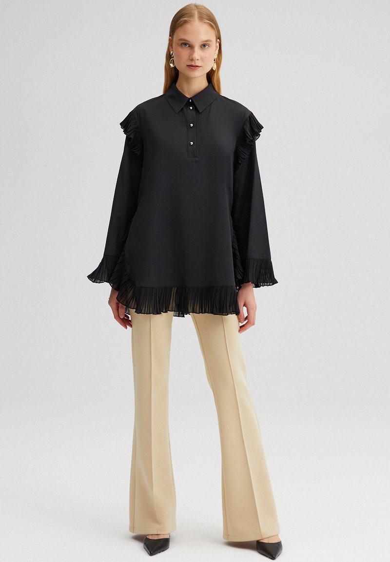 Tu Rung Ruffle Touché Privé RUFFLE DETAILED - Túnica - black/negro - Zalando.es