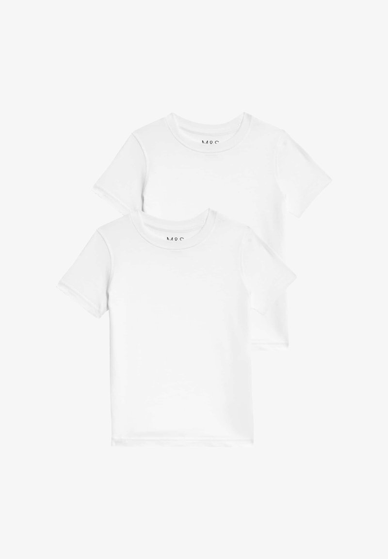 Marks & Spencer 2 PACK STAIN RESIST SCHOOL - Jednoduché tričko - white