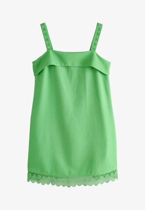 Next, TALL FIT - STRAPPY FOLDOVER MINI SUMMER DRESS . - Päevakleit - green lace trim