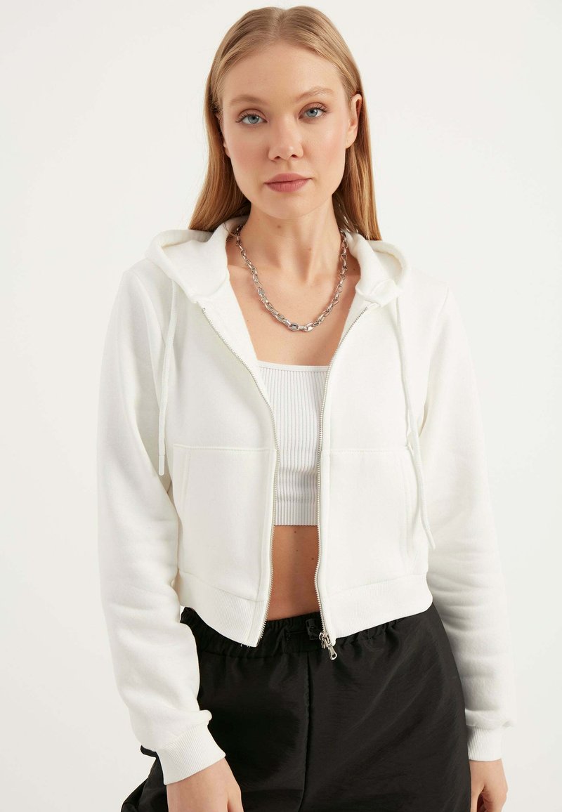 Herita Tröja med dragkedja - off white