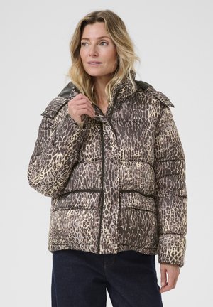 GAIAGRO SHORT PRINTED  - Ziemas jaka - licorice leopard