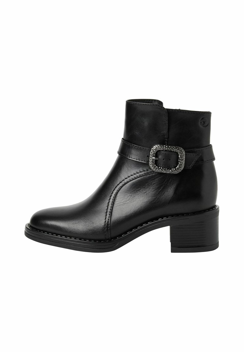 Tamaris Bottines de cowboy / motard - black leather
