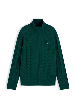 Tommy Hilfiger, COTTON CABLE FULL ZIP - Ζακέτα - rural green