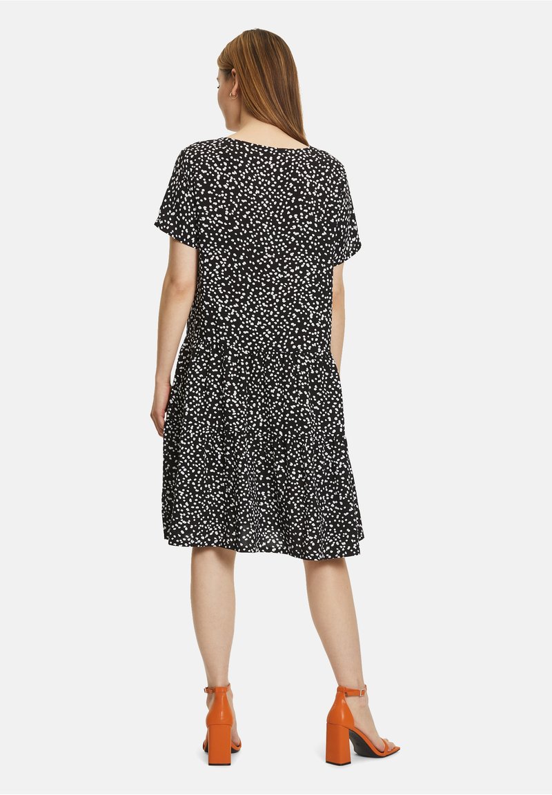 Damen Freizeitkleider | Betty Barclay KURZARM Freizeitkleid schwarz weiß/schwarz - UO44724 Damen Freizeitkleider | Betty Barclay KURZARM Freizeitkleid schwarz weiß/schwarz - UO44724
