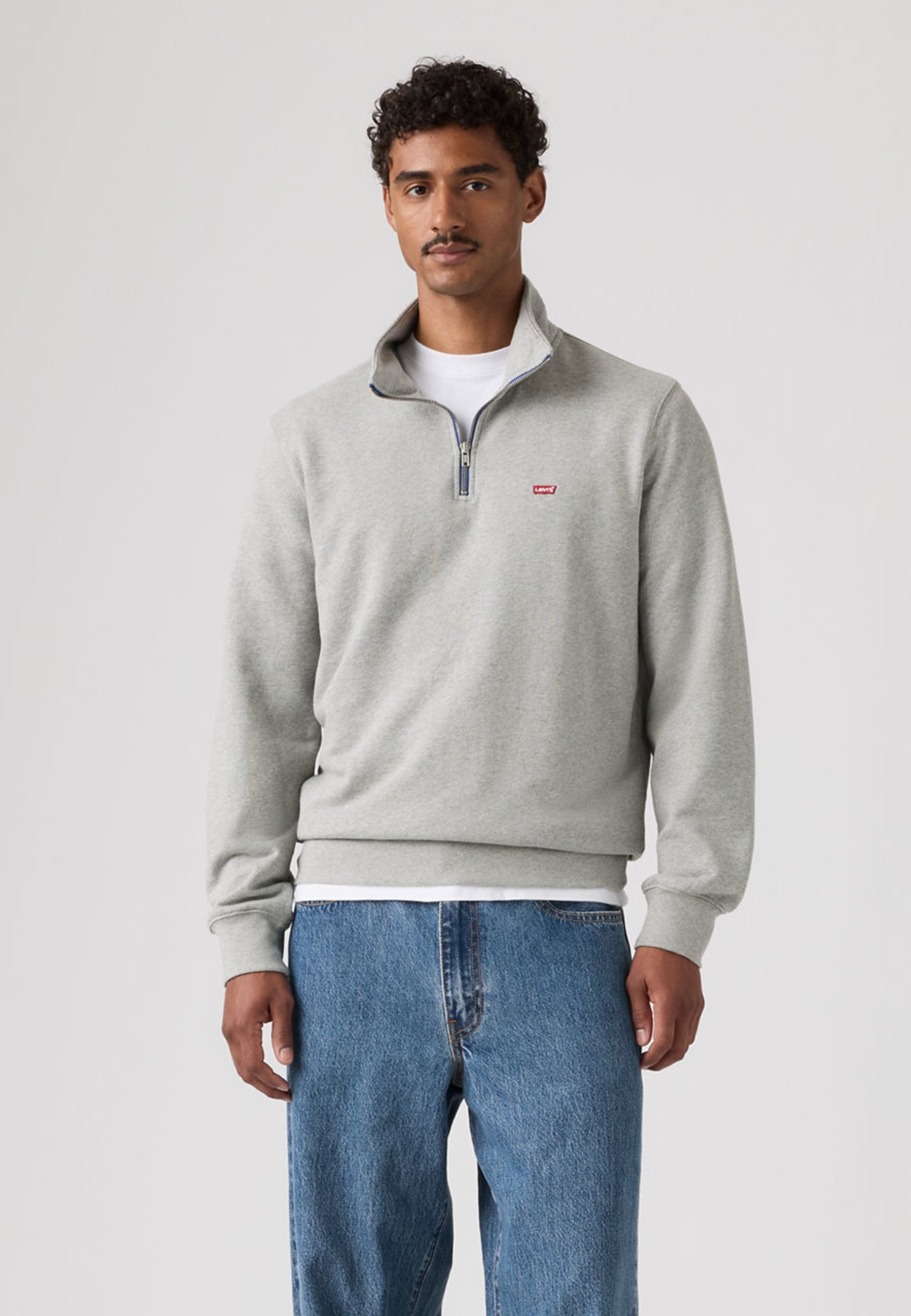 Sweat Graphique Vintage Homme – Gris, Coton, Taille XL – Années 90, Look Rétro