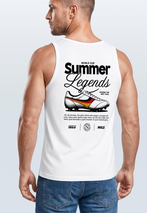 Neverless, TANKTOP HERREN MIT VINTAGE FUSSBALL PRINT - WM SUMMER LEGENDS - - Top - weiß