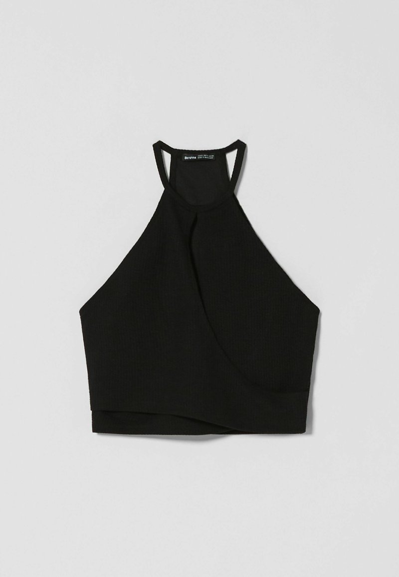 Damen T-Shirts | Bershka WITH STRAPS Top black/schwarz - VP91962 Damen T-Shirts | Bershka WITH STRAPS Top black/schwarz - VP91962