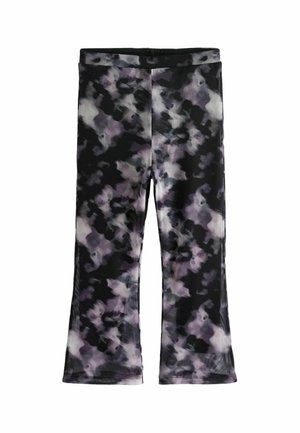 FLARE REGULAR FIT - Nohavice - black white
